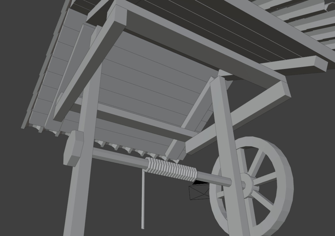 well game ready Low-poly 3D model_8