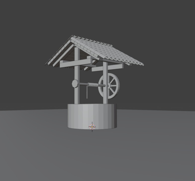 well game ready Low-poly 3D model_7