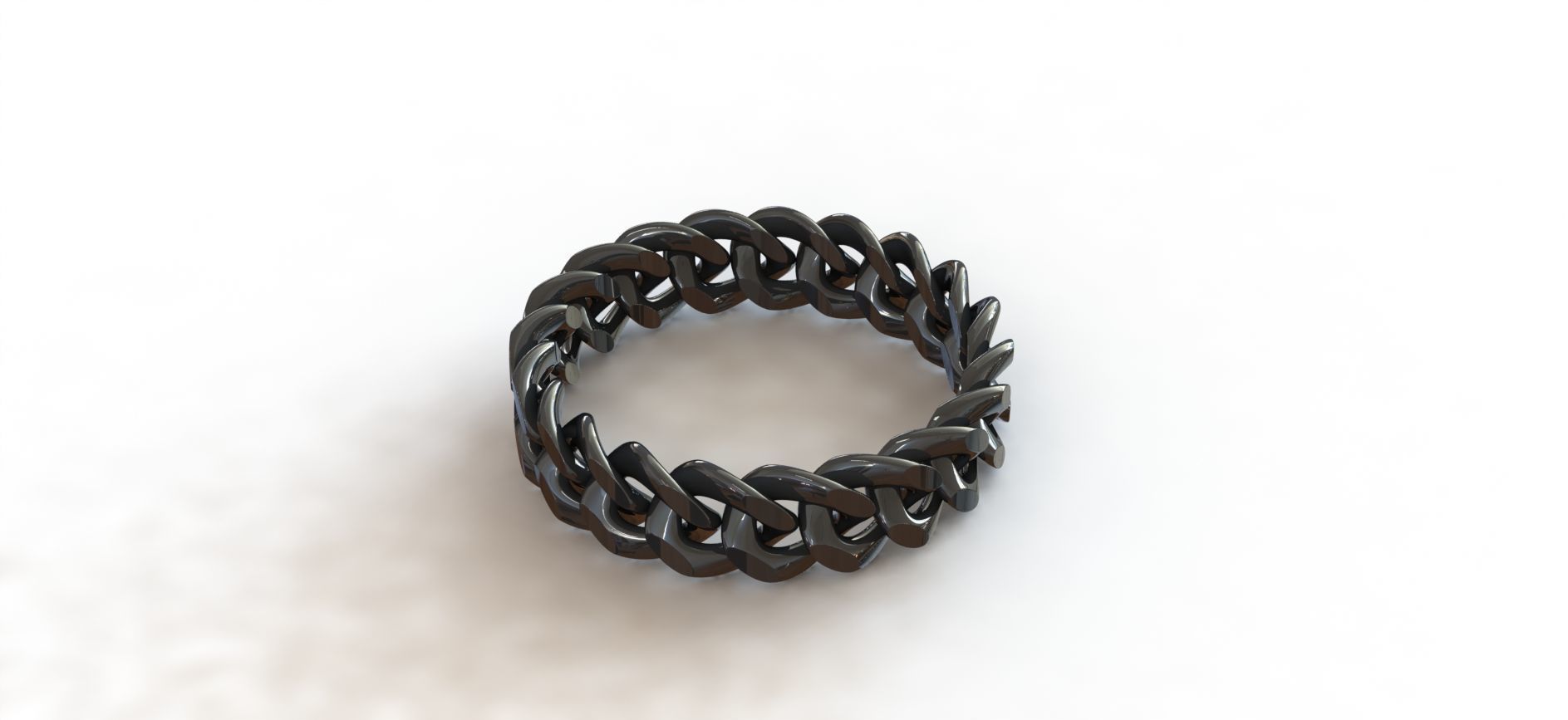 MIAMI CUBAN LINK BRACELET 3D print model Free 3D print model_1