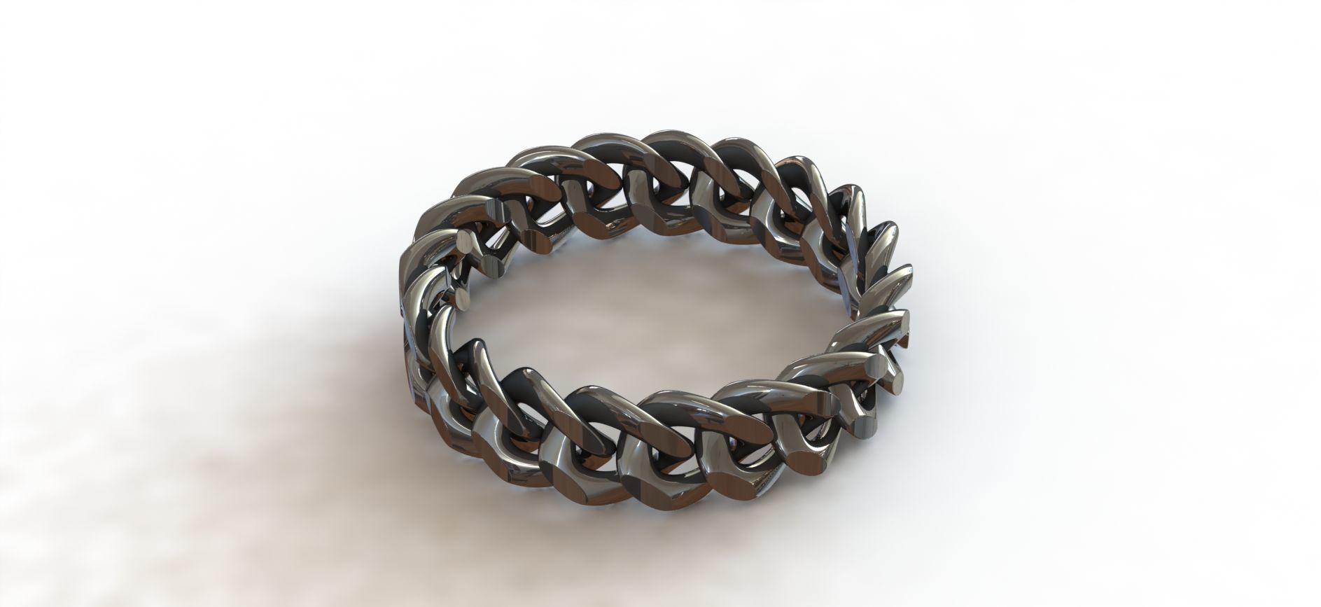 MIAMI CUBAN LINK BRACELET 3D print model Free 3D print model_2
