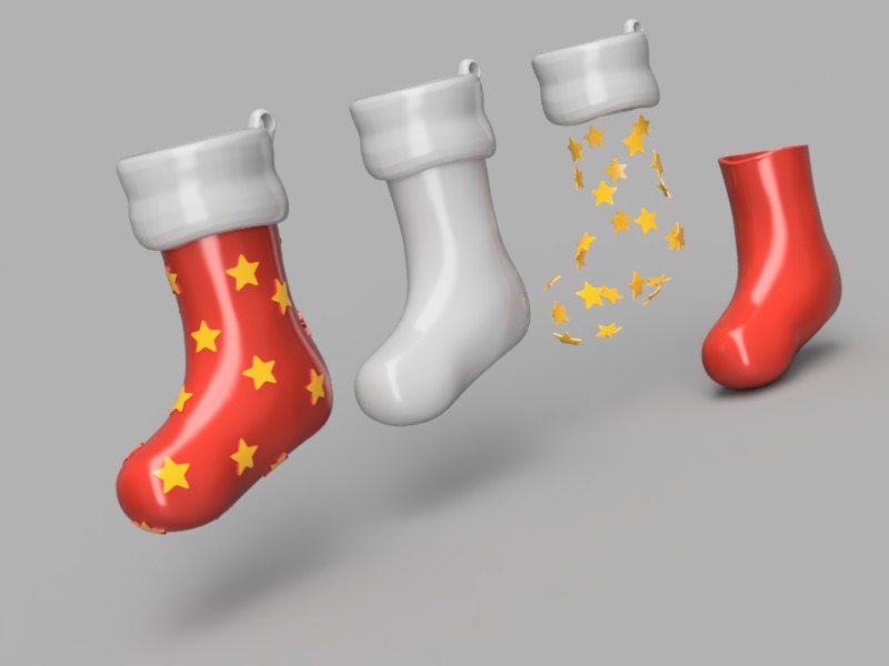 Christmas Stocking 3D print model_3