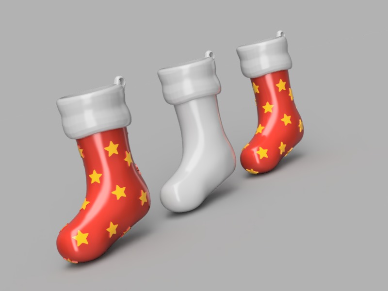 Christmas Stocking 3D print model_2