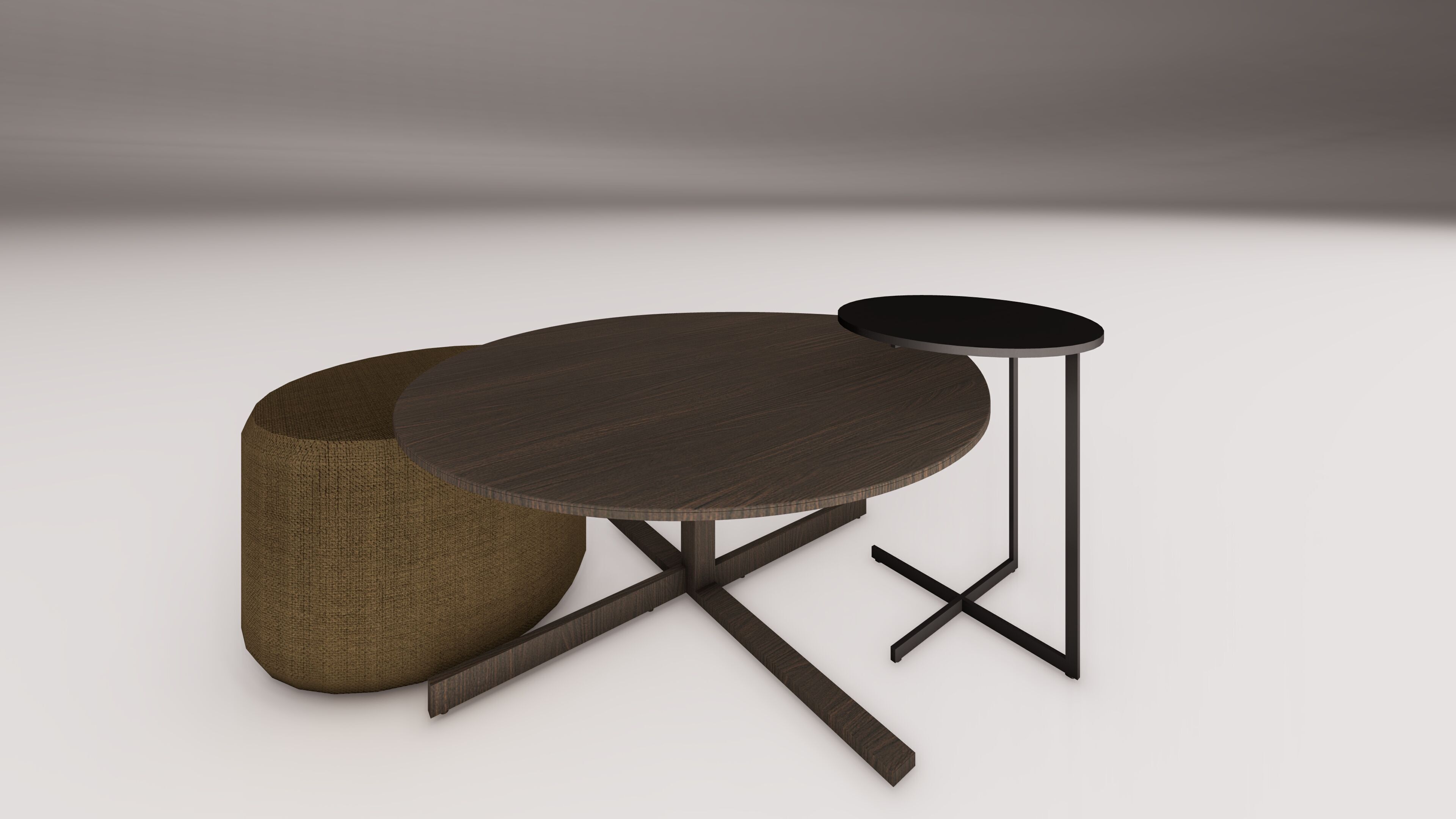 Lazzoni Amada  Pone  Mondo Coffee Table Set 3D Model 3D model_1