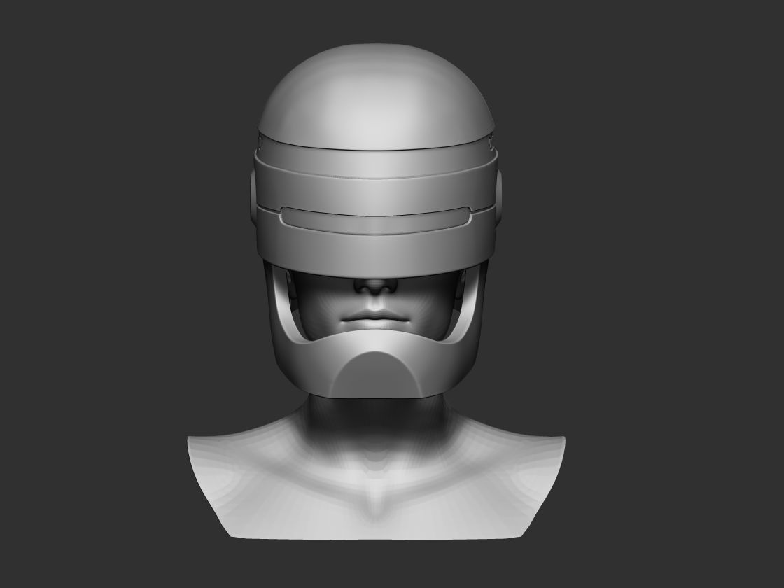 Robocop 1987 Helmet 3d digital download 3D print model_3