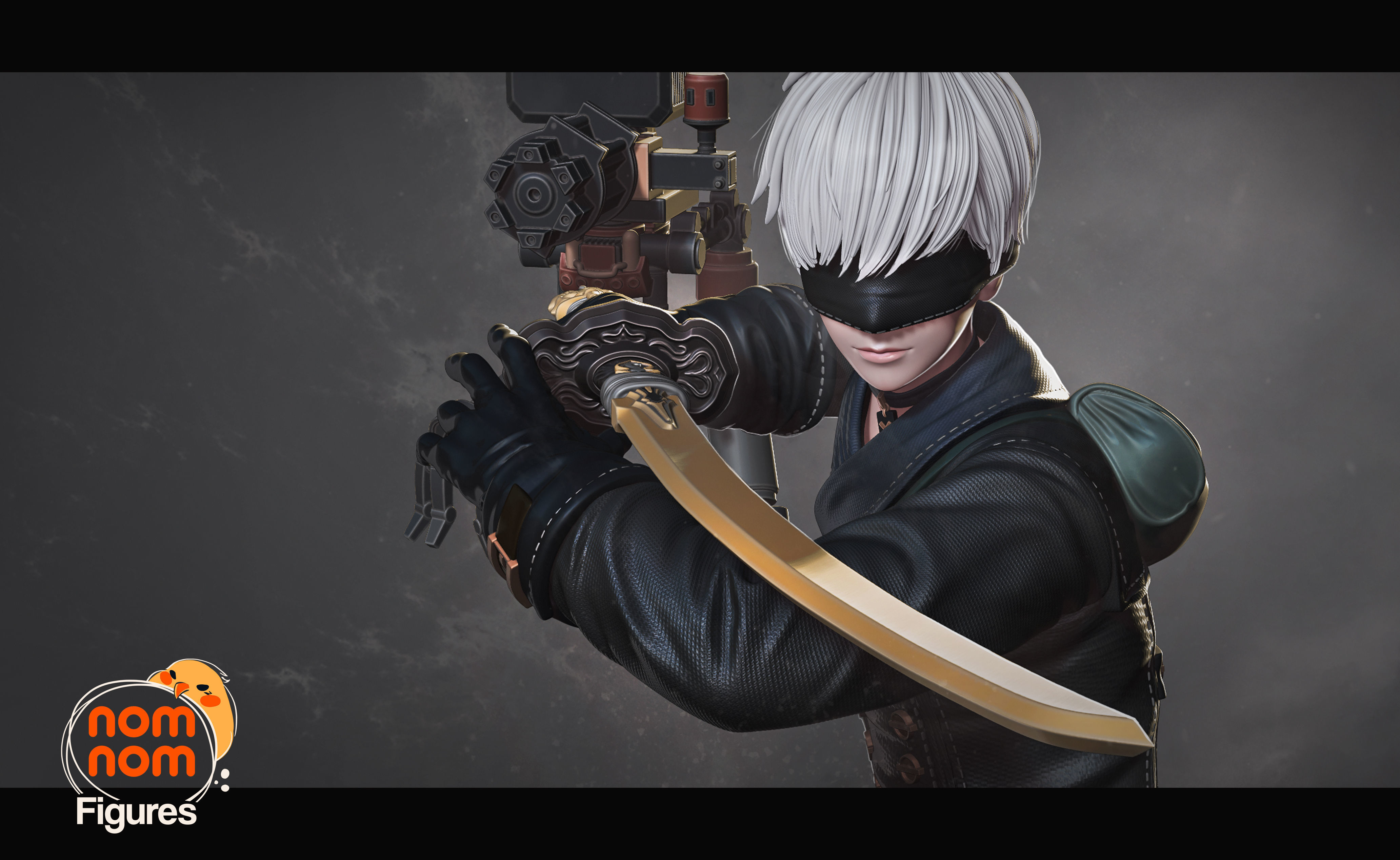 9S - NieR Automata 3D print model_1