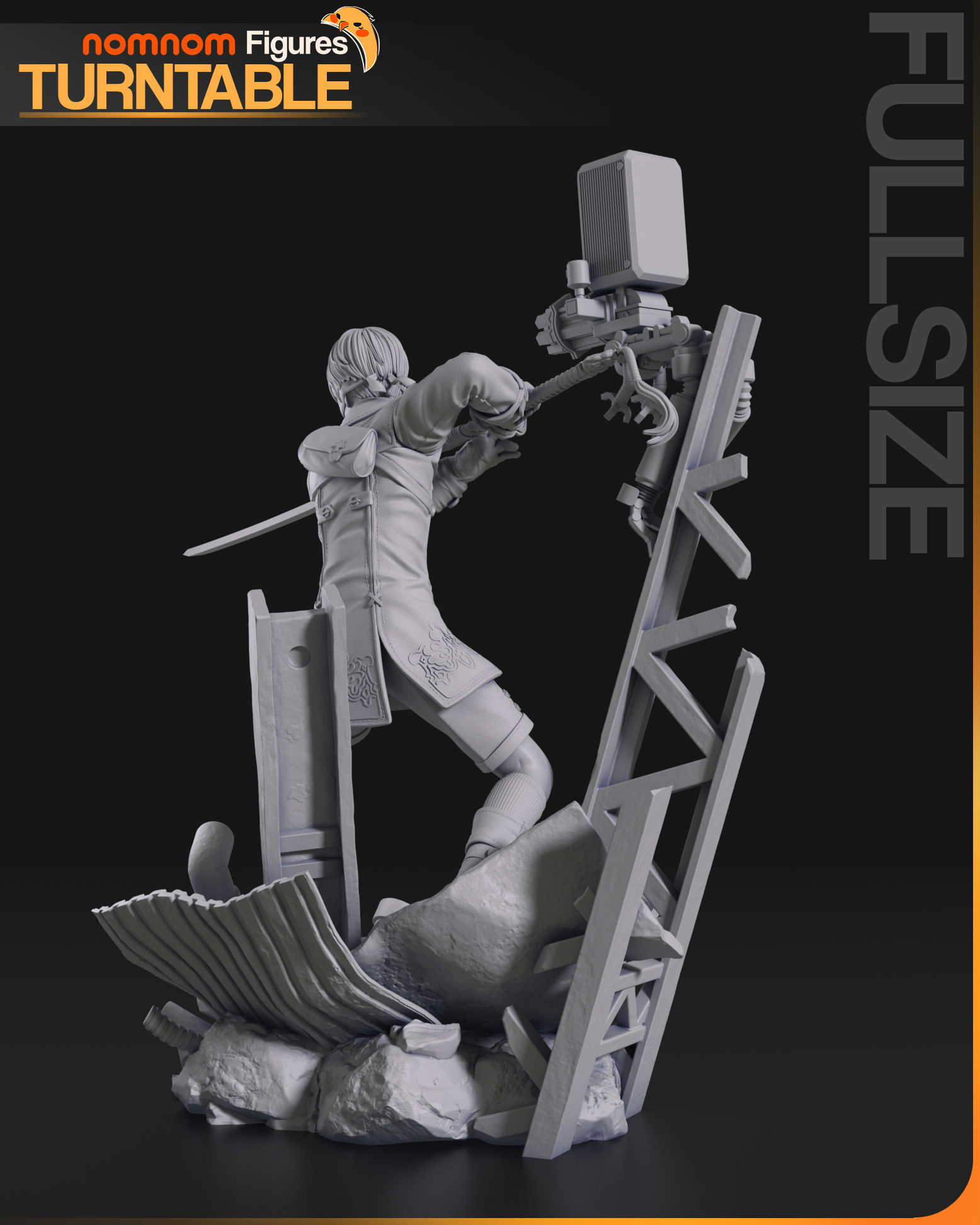 9S - NieR Automata 3D print model_7