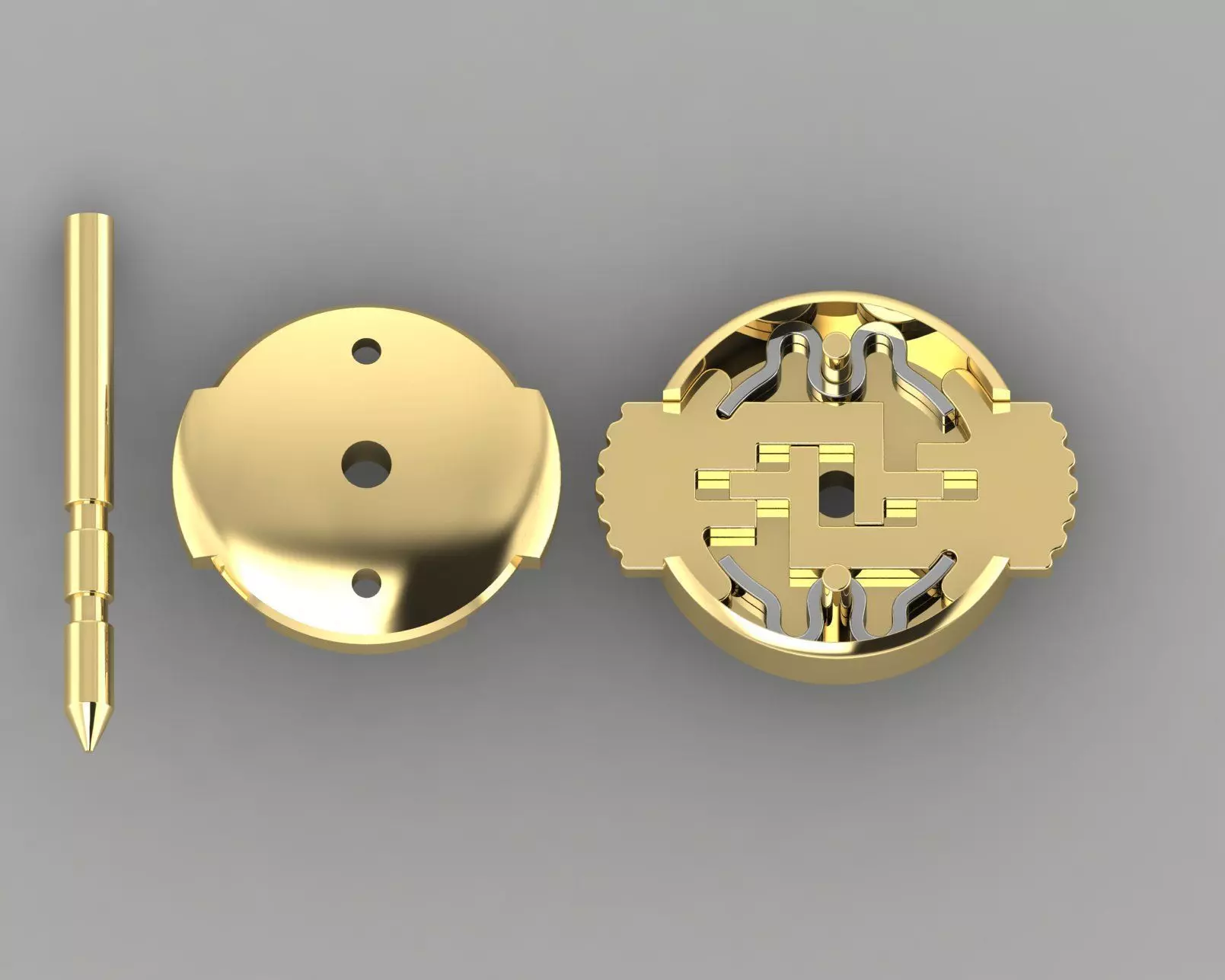 System ALPA Lock earrings 3D print model