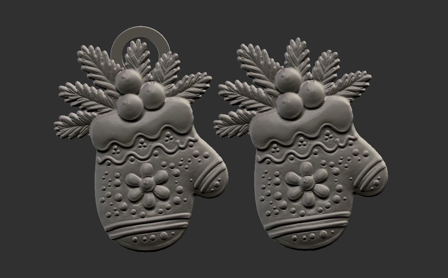 christmas glowse cookie  3D print model_7