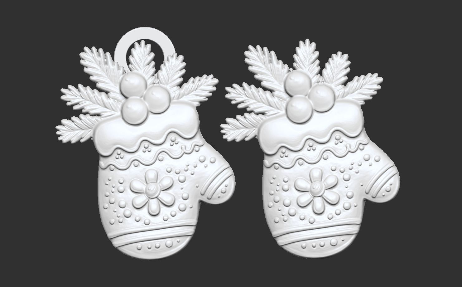 christmas glowse cookie  3D print model_2