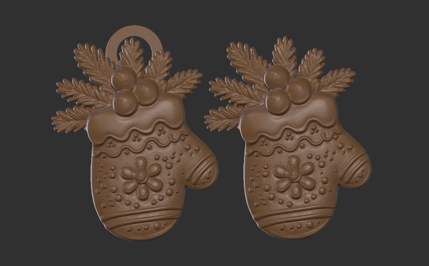 christmas glowse cookie  3D print model_3