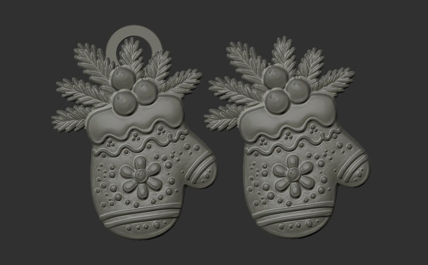 christmas glowse cookie  3D print model_8