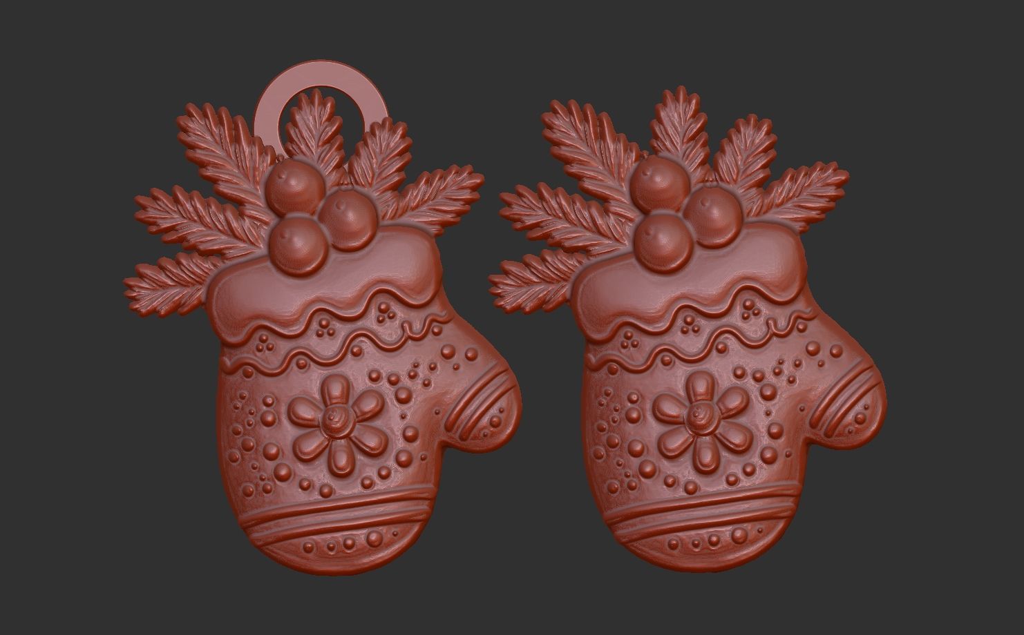 christmas glowse cookie  3D print model_5