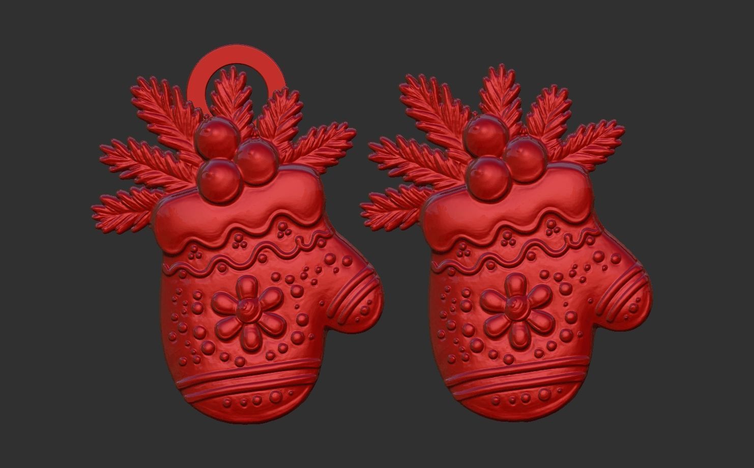 christmas glowse cookie  3D print model_6