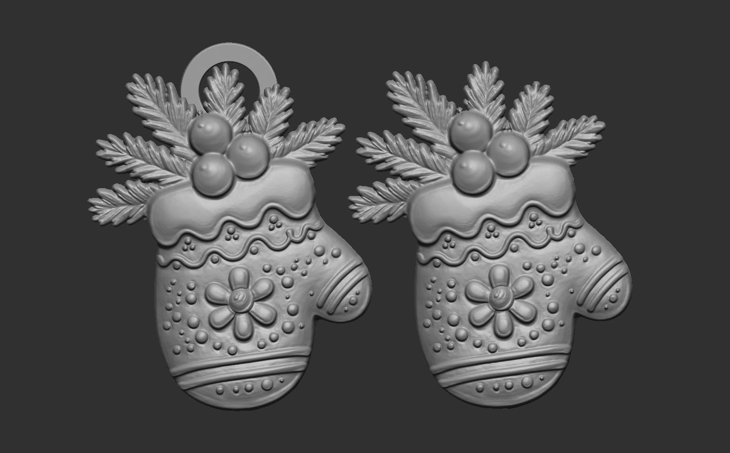 christmas glowse cookie  3D print model_11