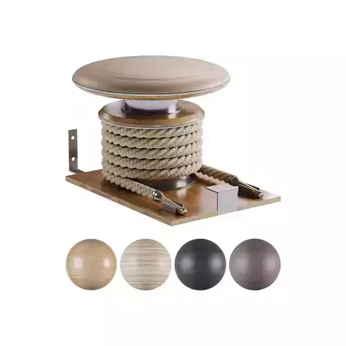 LINA-SET Premium Gym Battle Rope 3D model