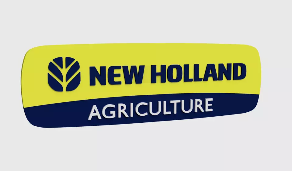 New Holland agricultural logo 3D model