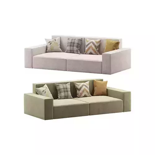 Living Spaces Use Sofa Couch in Grey
