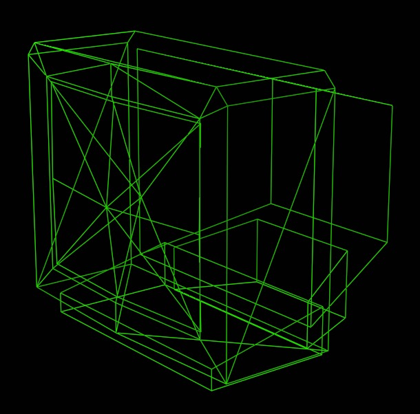 CRT TV Low-poly 3D model_2