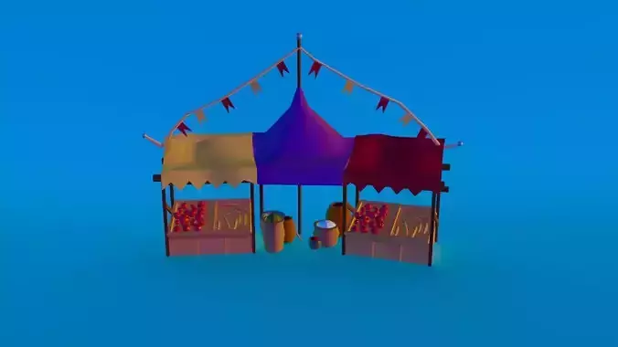 Trade Store Models 3D model Trade Shop VR / AR / low-poly | CGTrader