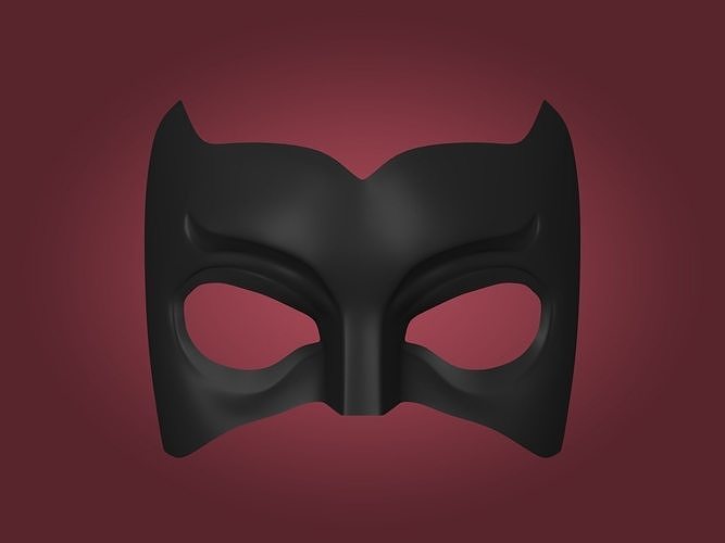 Mardi Gras Mask -- Super Hero Mask -- Anonymous Mask Low-poly 3D model