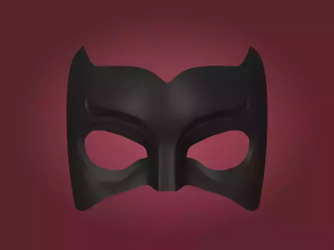 Mardi Gras Mask -- Super Hero Mask -- Anonymous Mask Low-poly 3D model