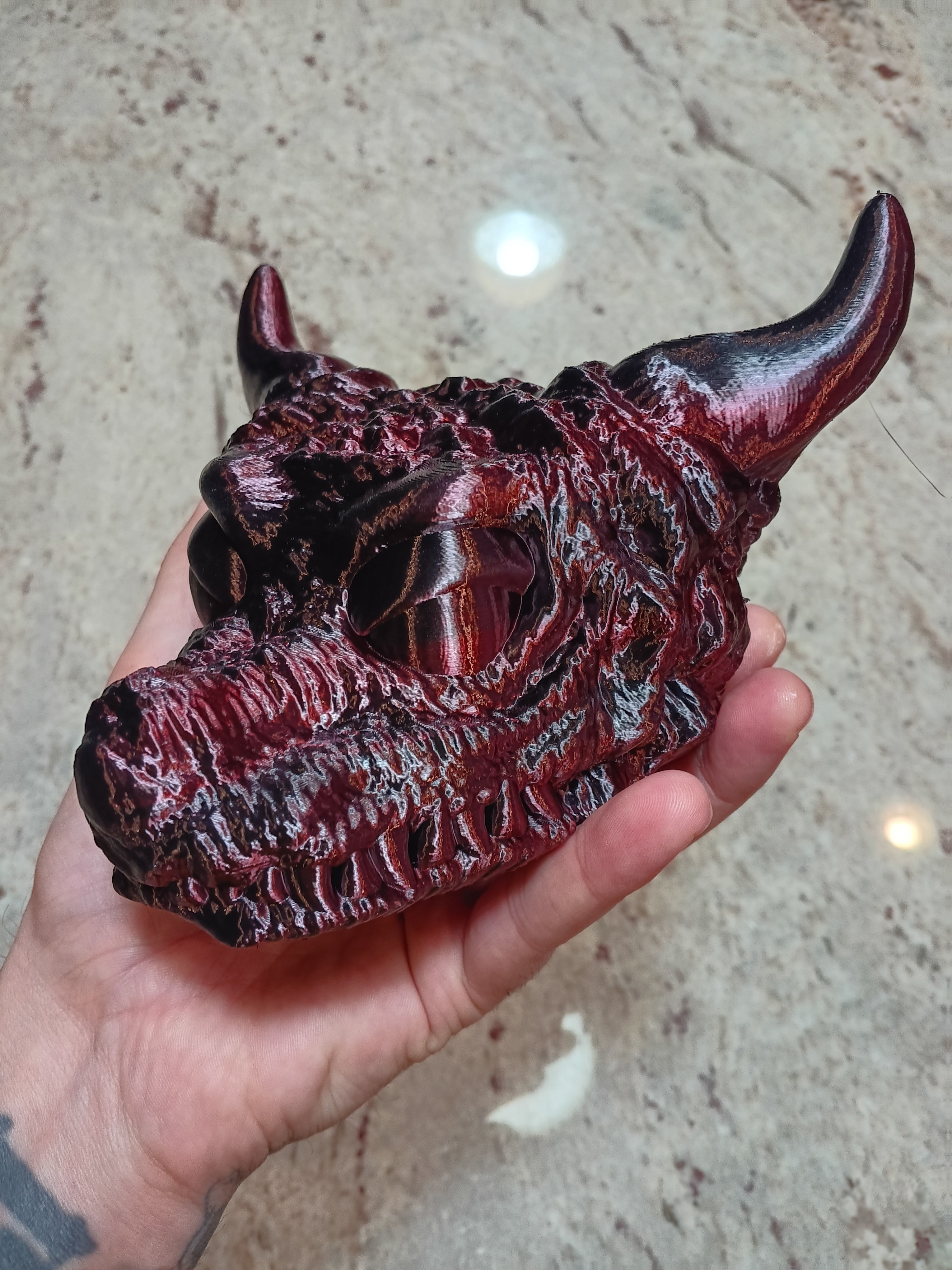 Dragon Head Bust 3D print model_1