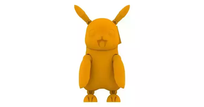 Pikachu - ARTICULATED POSEABLE ACTION FIGURE 120mm 3D print model