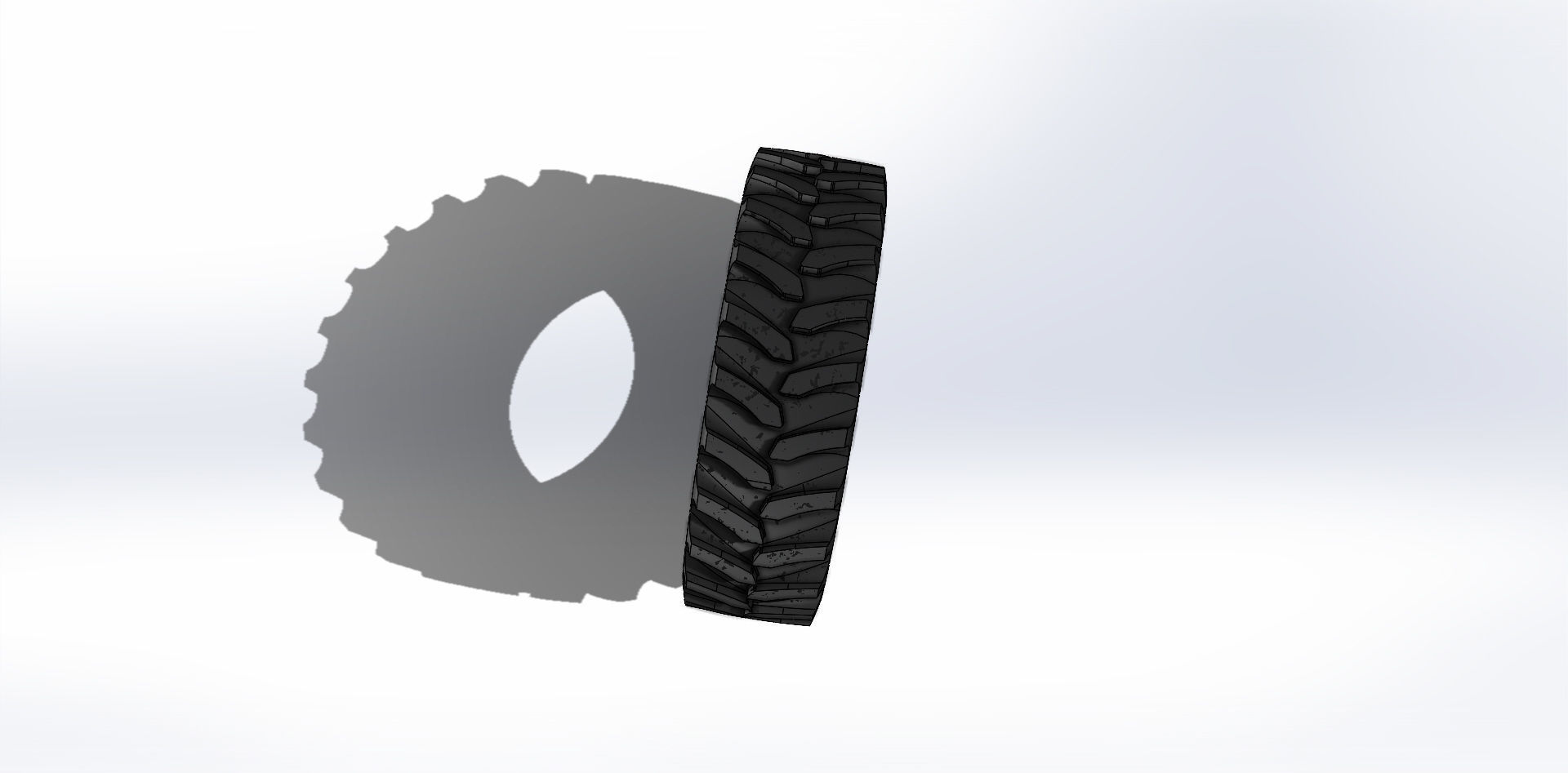 Pneu Goodyear 18 4 38 12PR R1 Tire 3D model_2