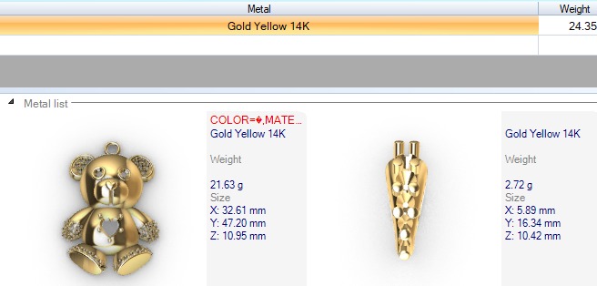 Heart Teddy Bear Pendant 3D print model_21