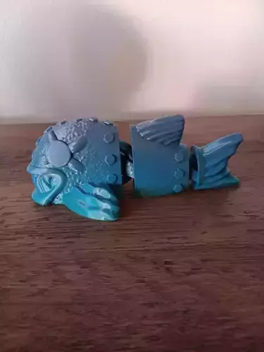 Steam Punk Piranha - flexi fidget toy 