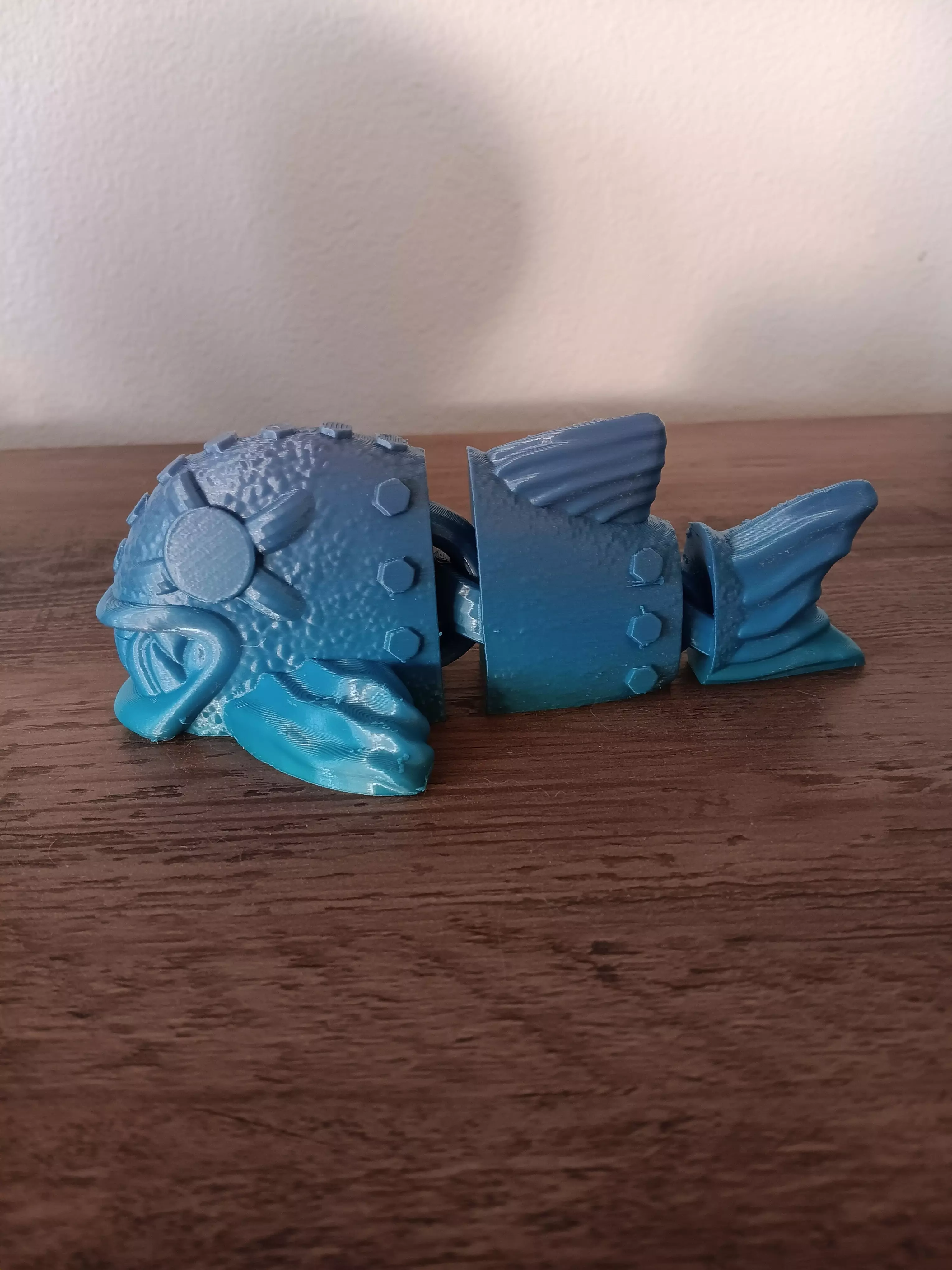 Steam Punk Piranha - flexi fidget toy 3D print model