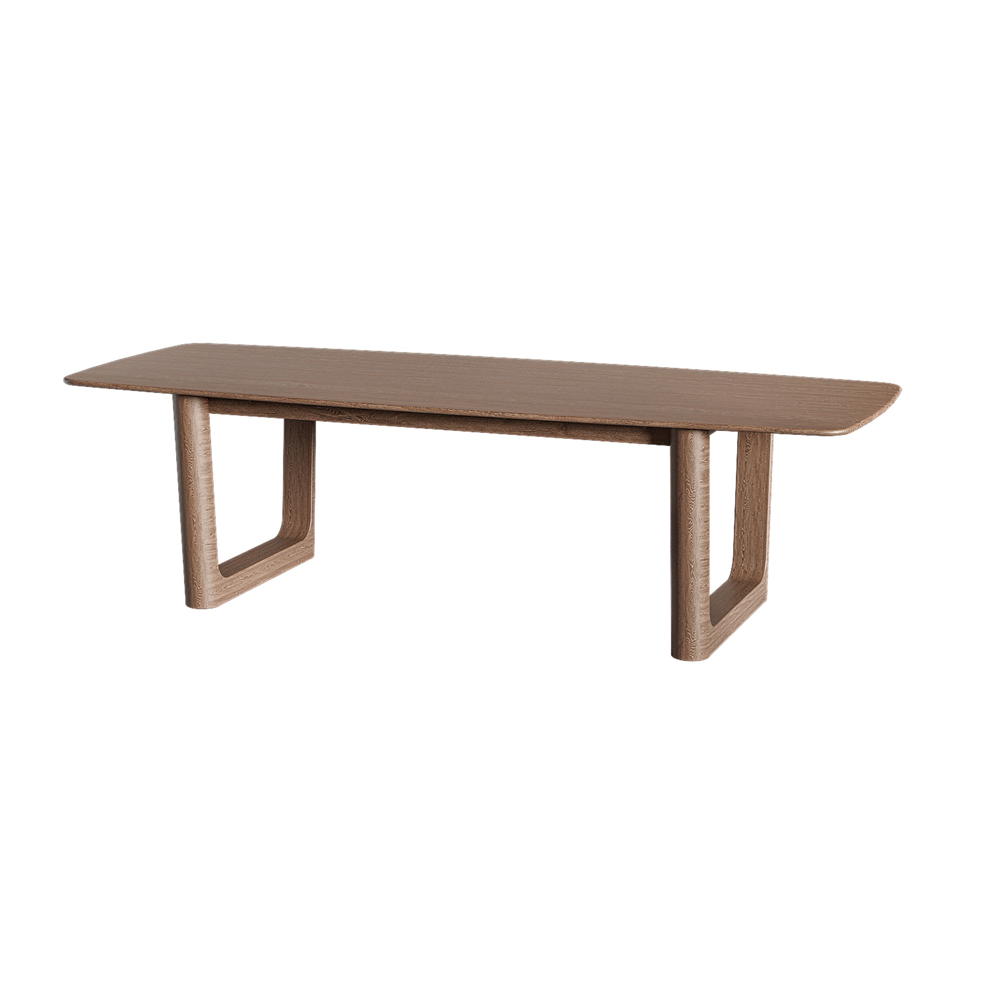 Saint Germain Wood Dining Table with Rennes Base 3D model_2