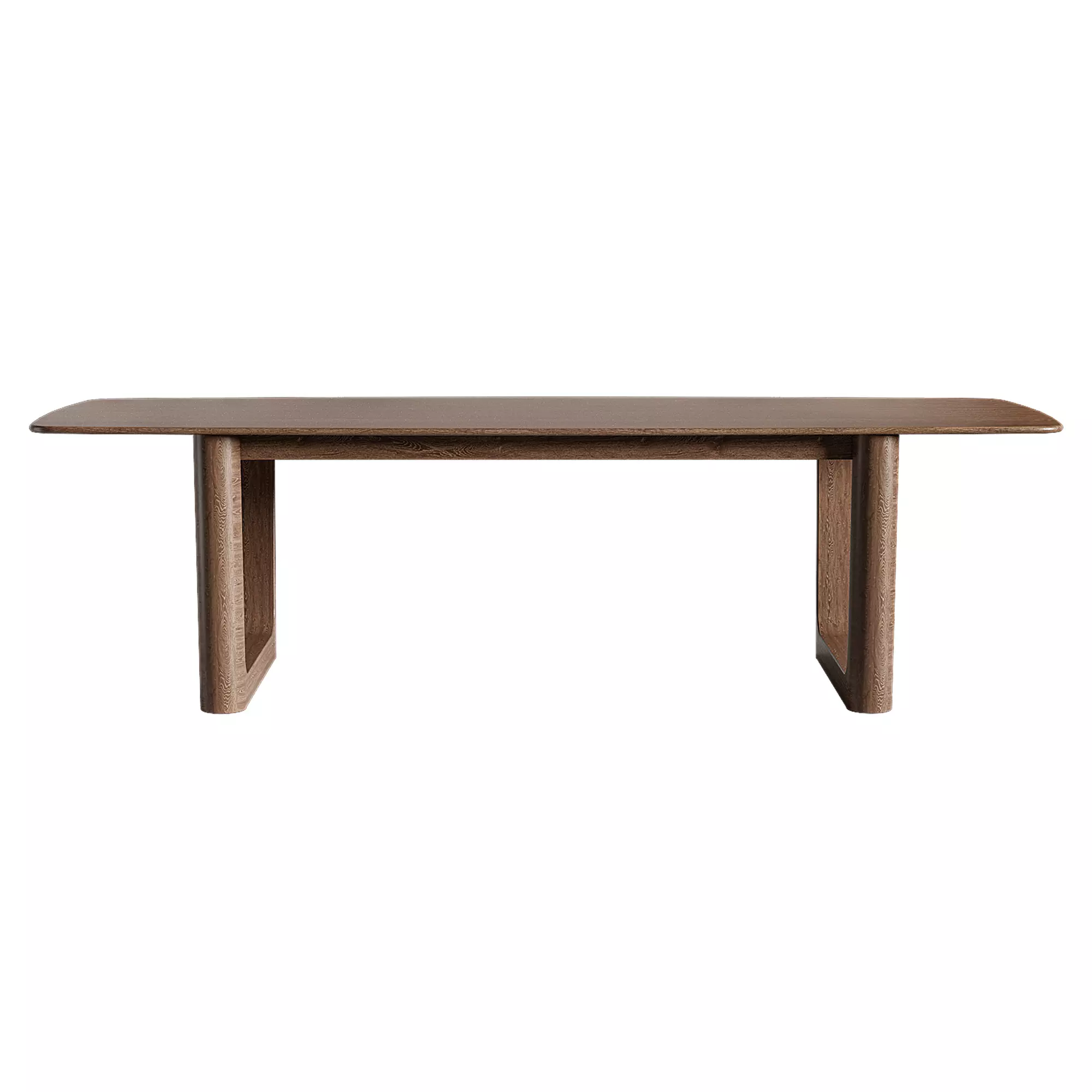 Saint Germain Wood Dining Table with Rennes Base 3D model_0