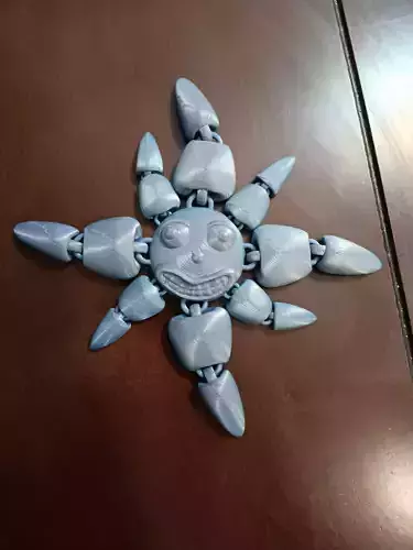 Sun Flexi Fidget toy - print in place