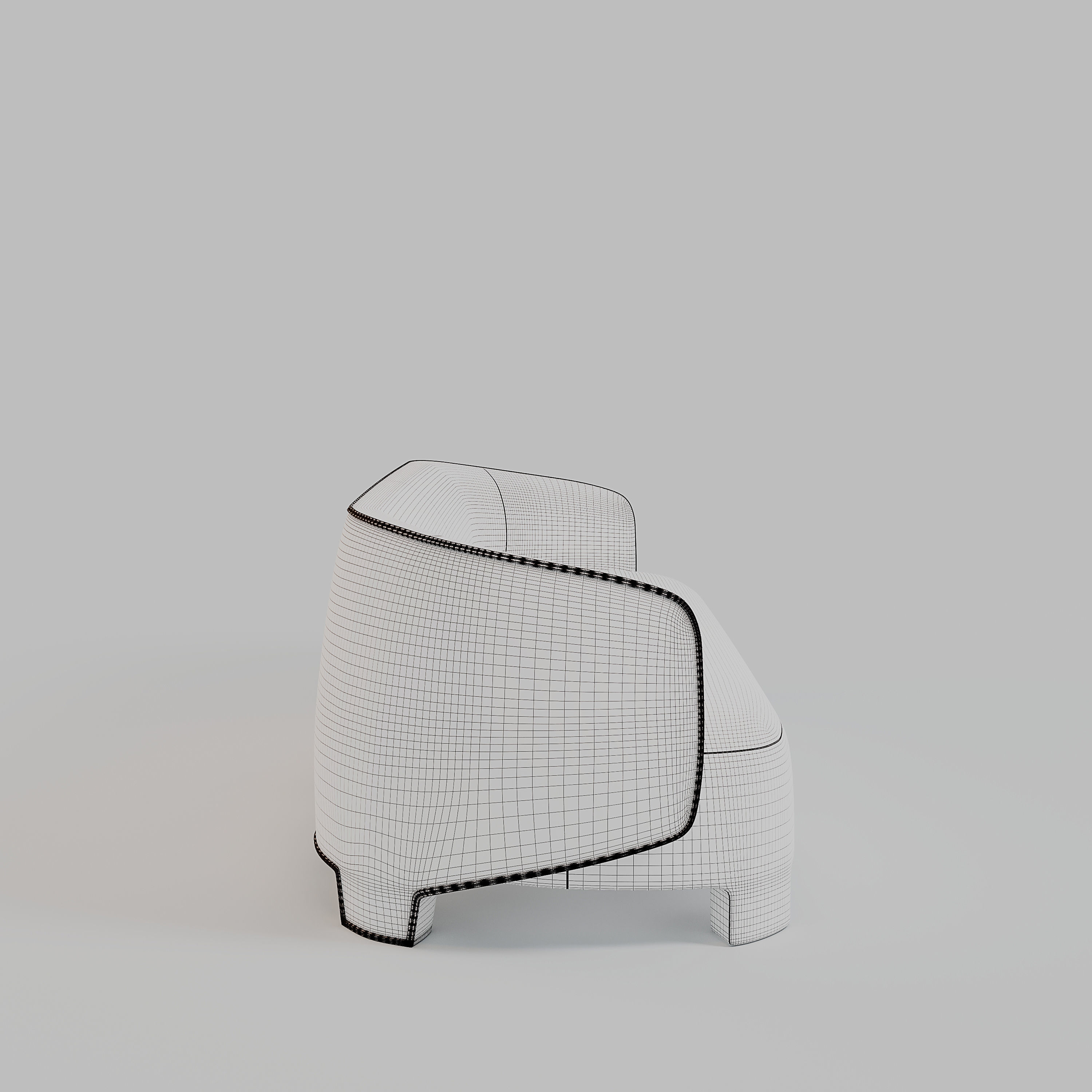 TARU 3 SITZER by Designer Sebastian Herkner 3D model_10