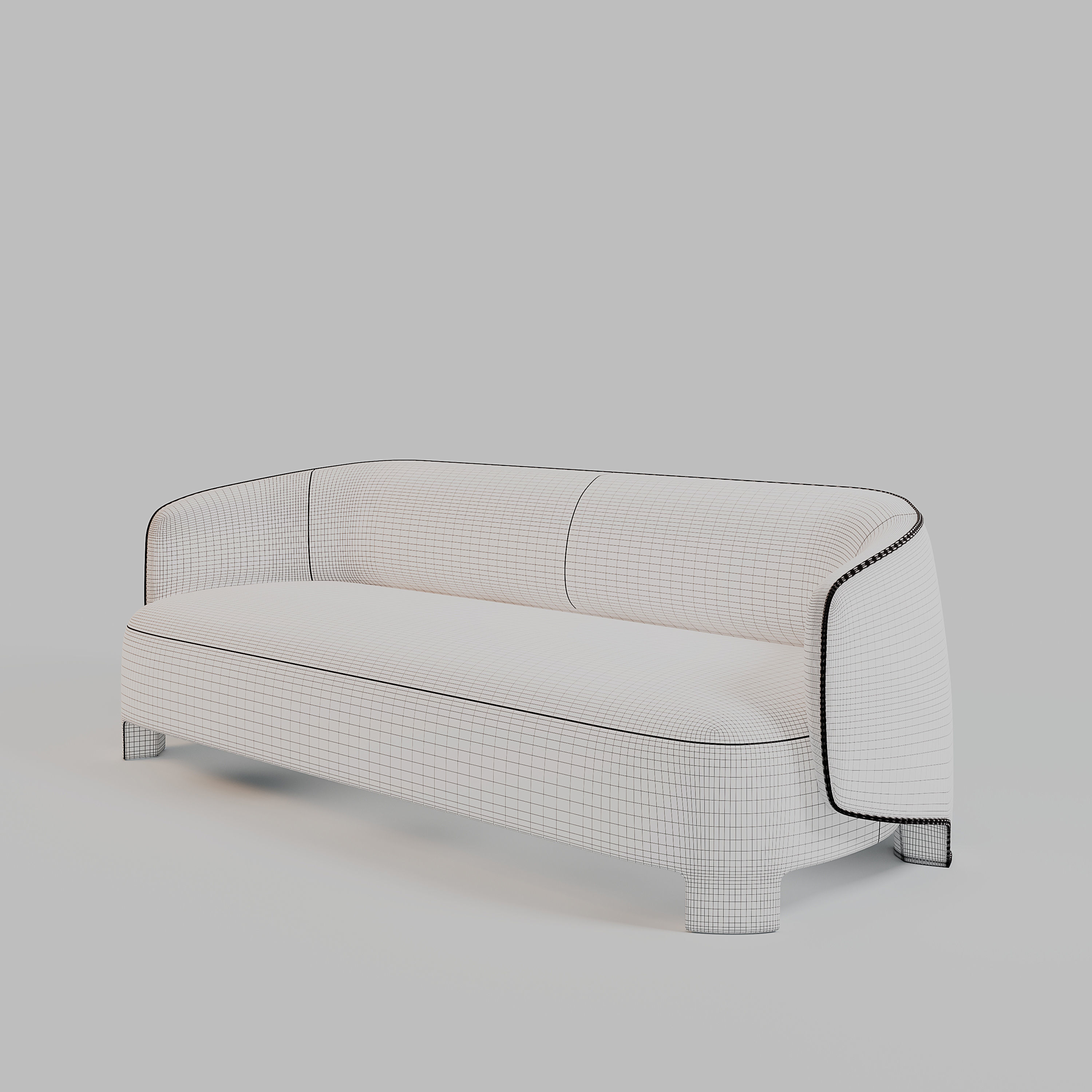 TARU 3 SITZER by Designer Sebastian Herkner 3D model_15