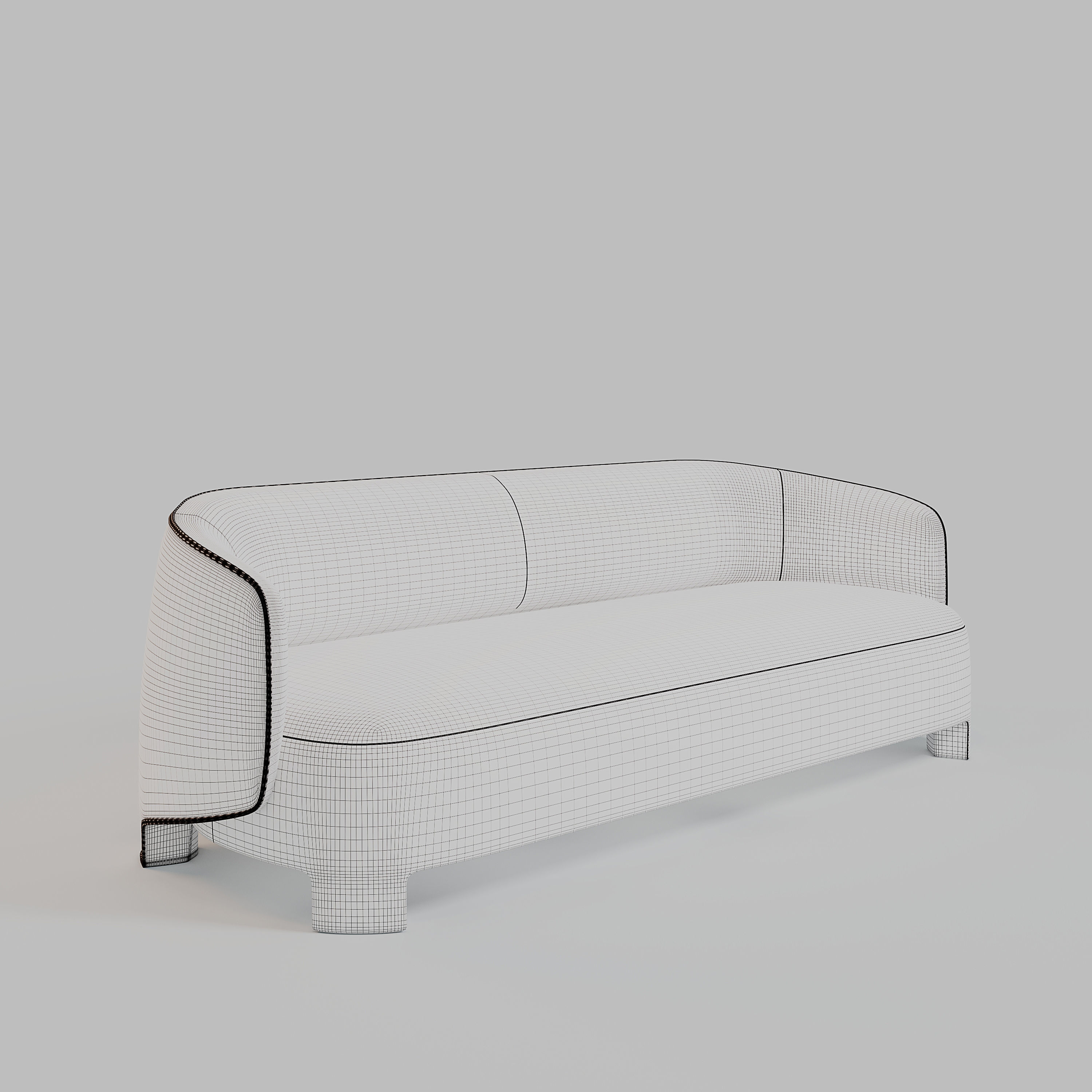 TARU 3 SITZER by Designer Sebastian Herkner 3D model_9