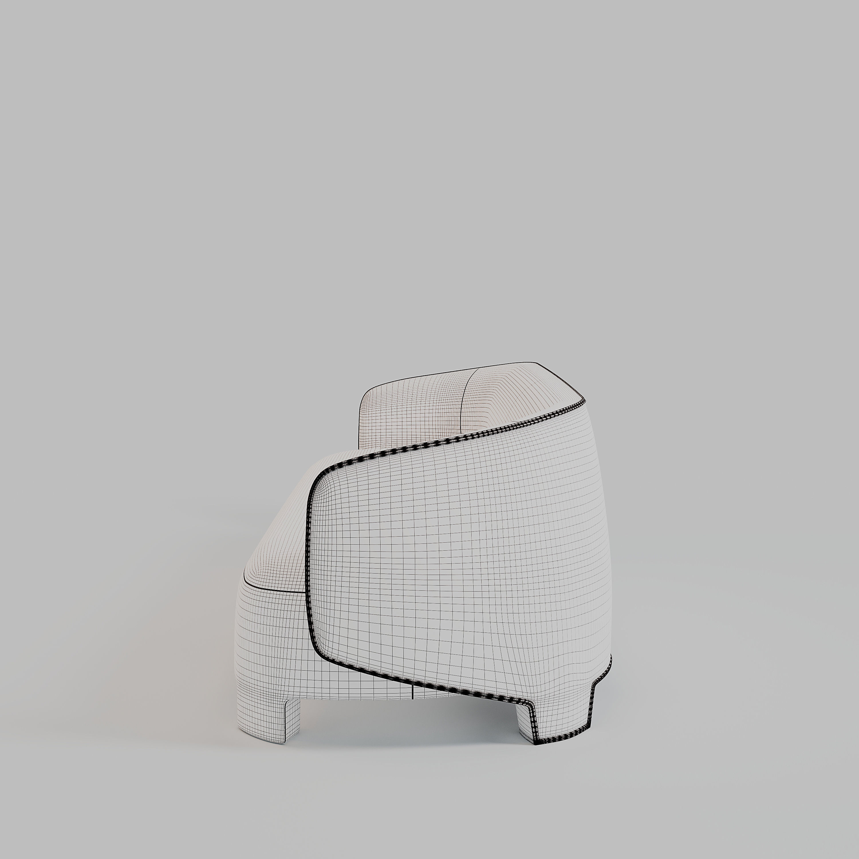 TARU 3 SITZER by Designer Sebastian Herkner 3D model_14