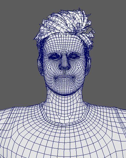Zac Efron Character  Low-poly 3D model_18