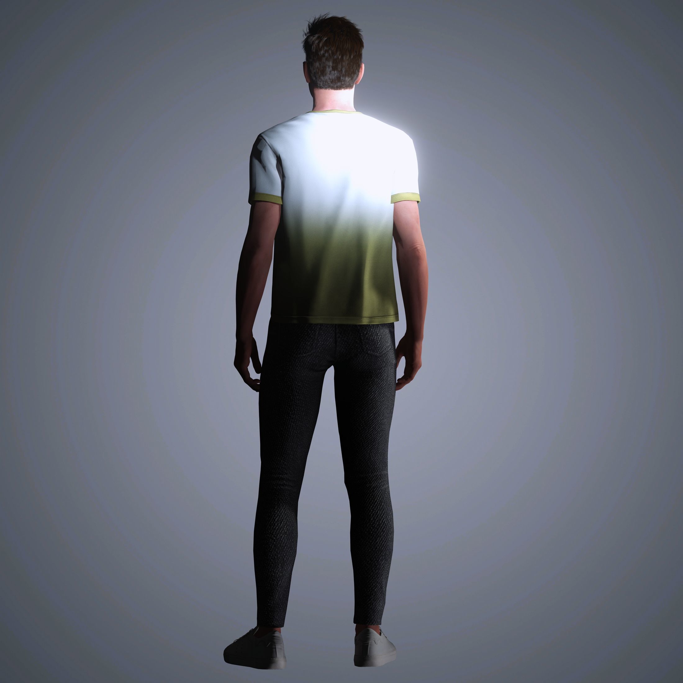 Zac Efron Character  Low-poly 3D model_8