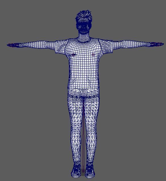 Zac Efron Character  Low-poly 3D model_19