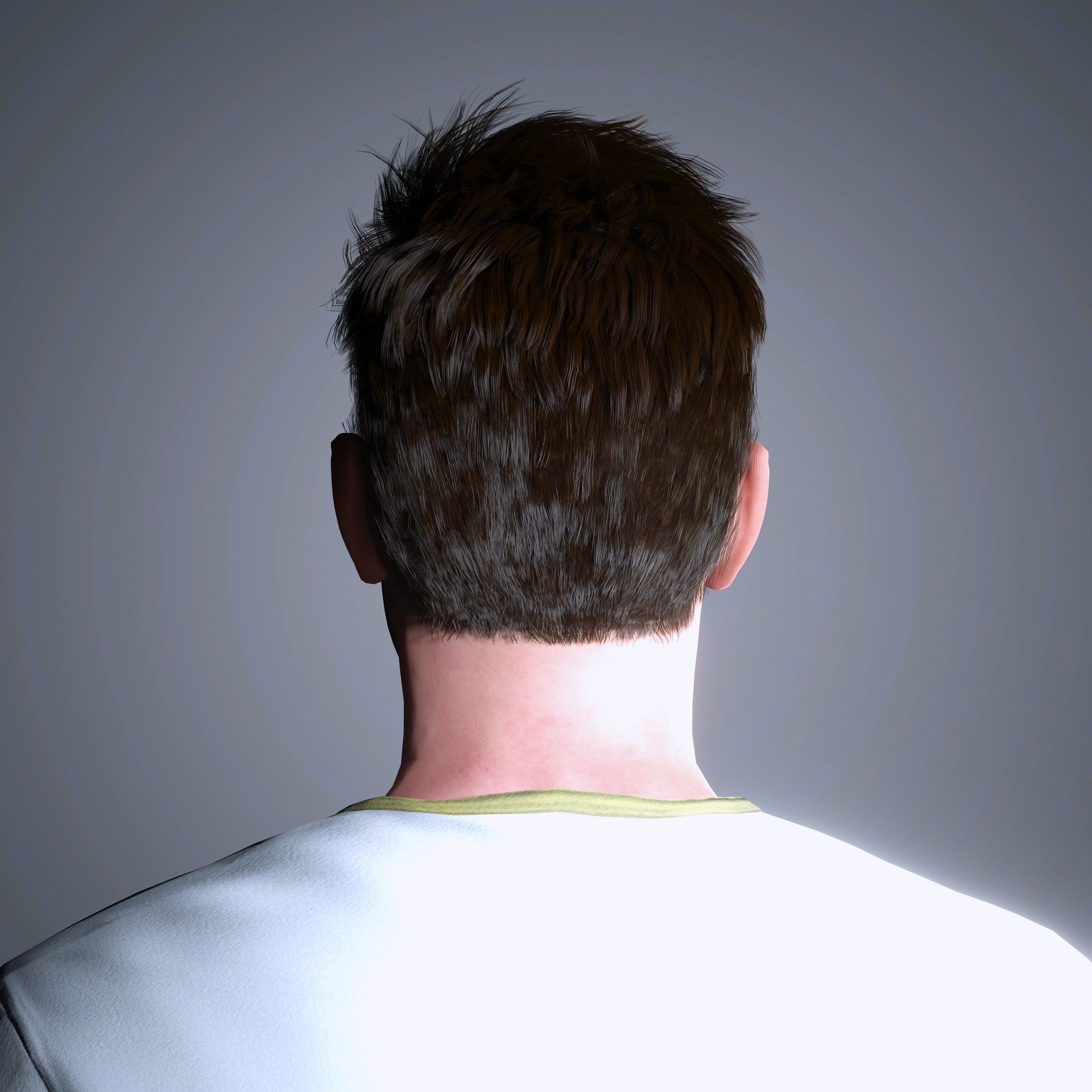 Zac Efron Character  Low-poly 3D model_6
