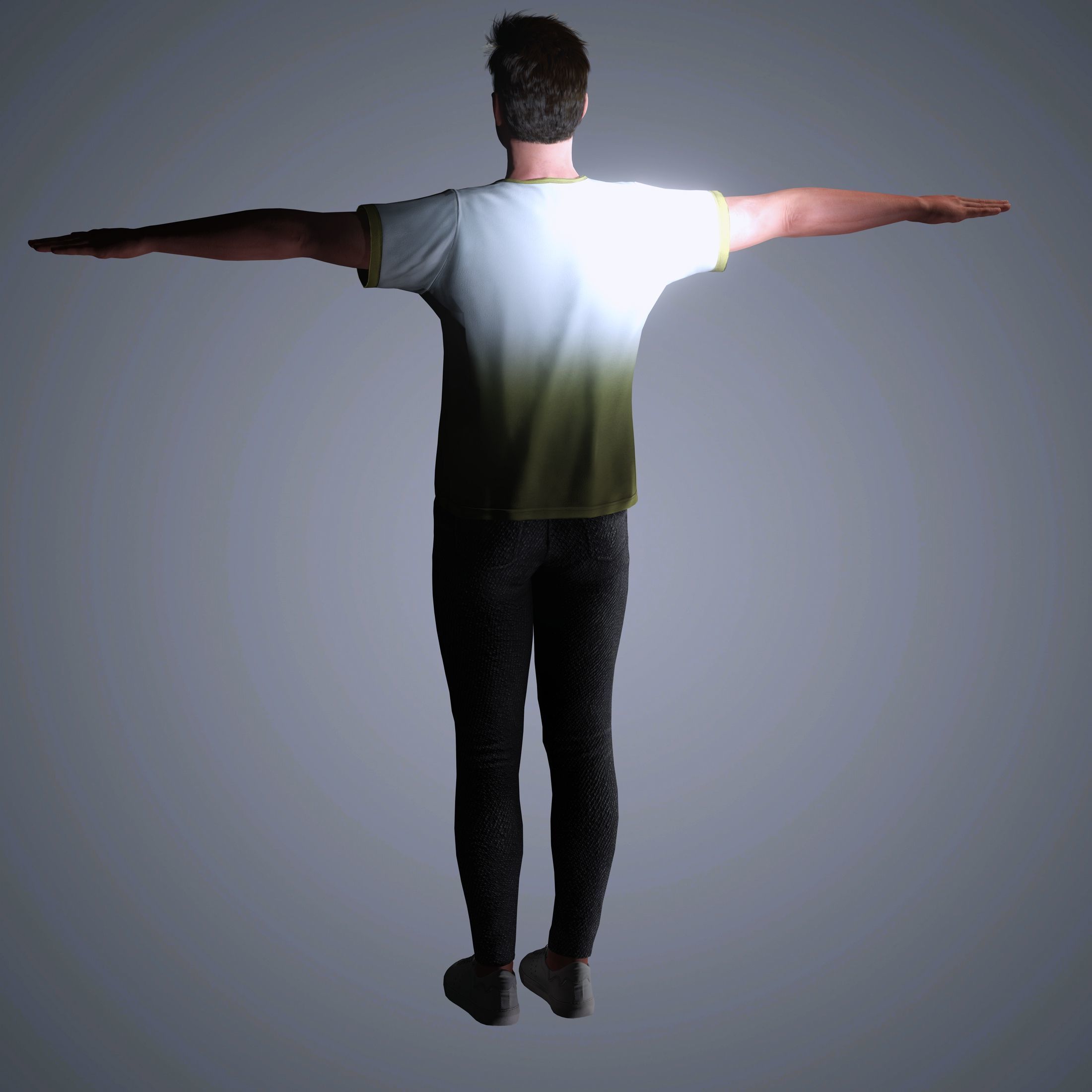 Zac Efron Character  Low-poly 3D model_16