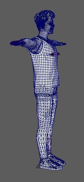 Zac Efron Character  Low-poly 3D model_22