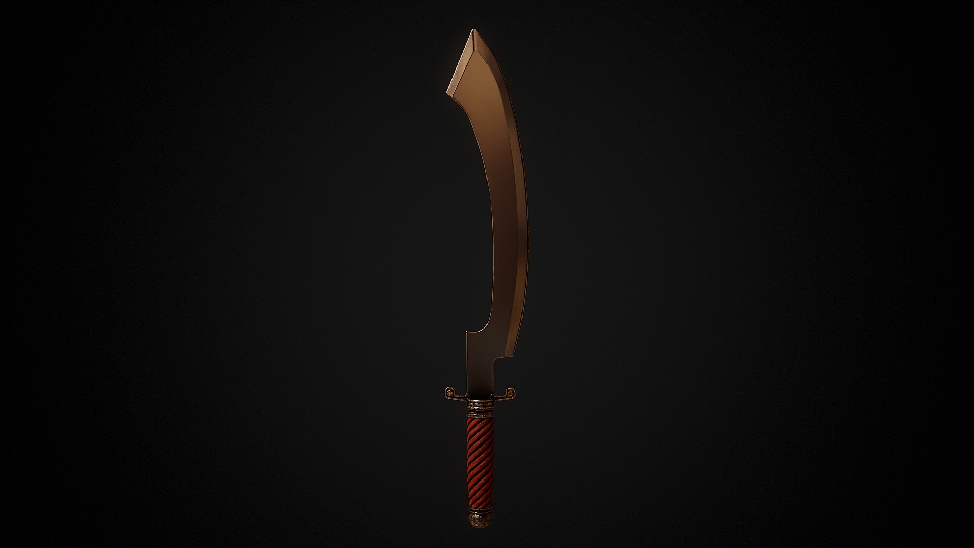 Khopesh Low-poly 3D model_3