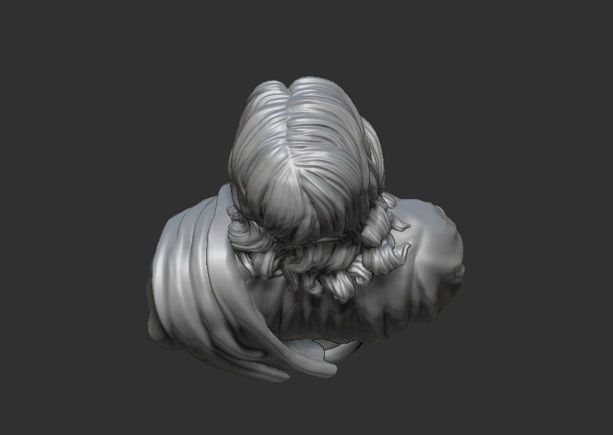 Jesus Bust Head 3D print model_9