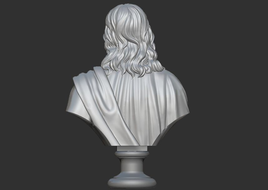 Jesus Bust Head 3D print model_8