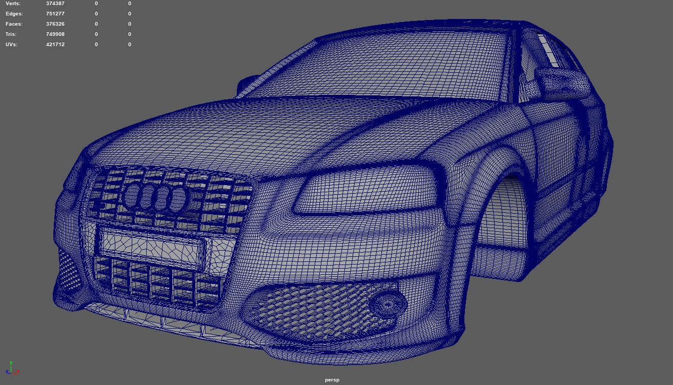 Audi A3 S3 2006 3D print model_9