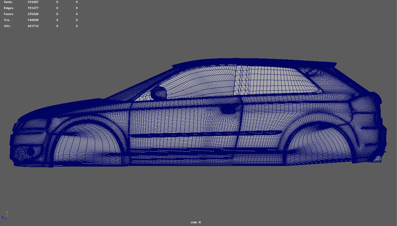 Audi A3 S3 2006 3D print model_11
