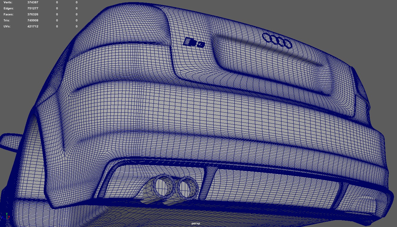 Audi A3 S3 2006 3D print model_15